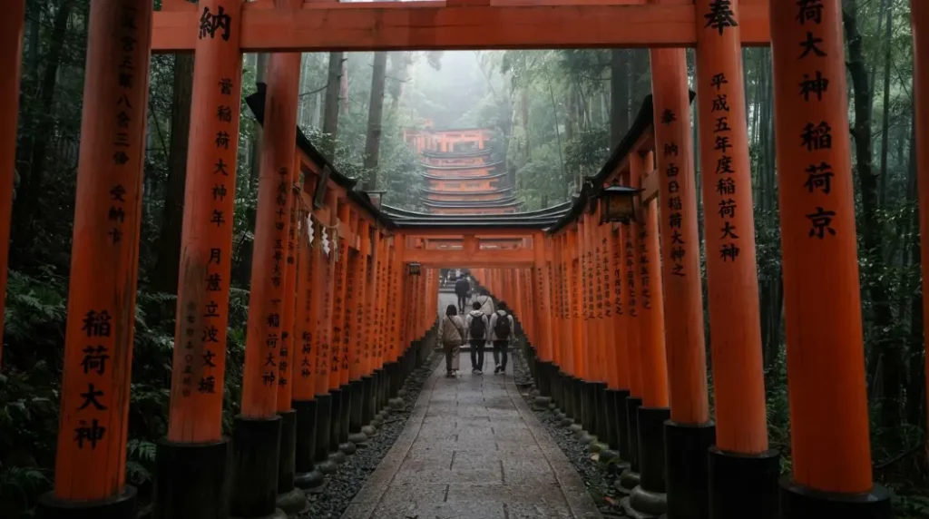 Sendero de torii de Fushimi Inari en Kioto