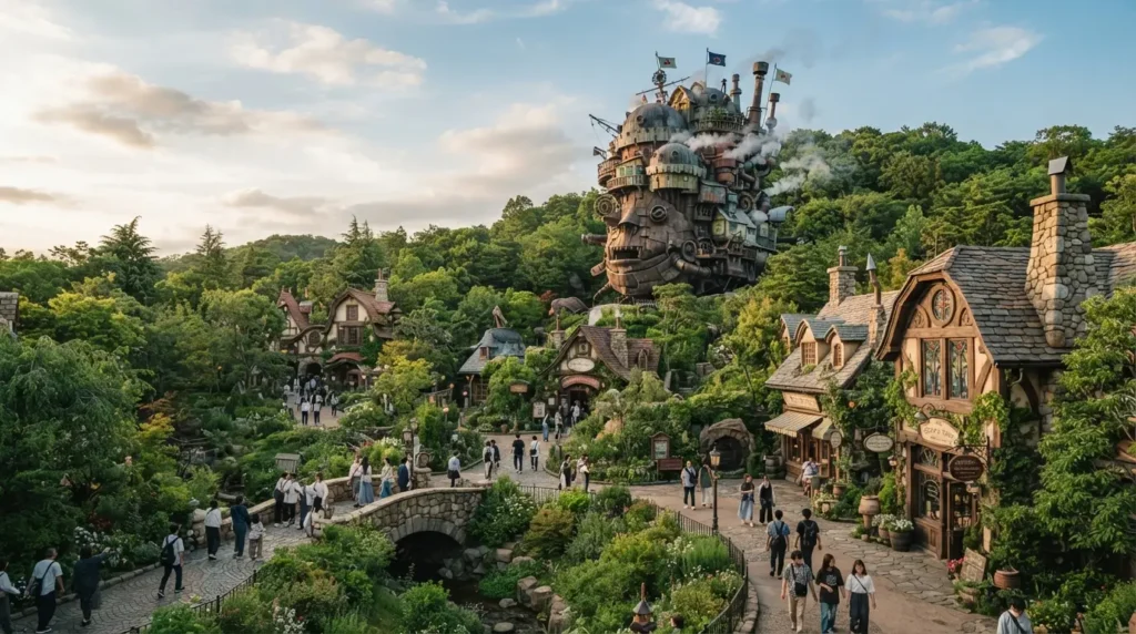 Ghibli Park en Aichi, Japón, durante una visita al parque