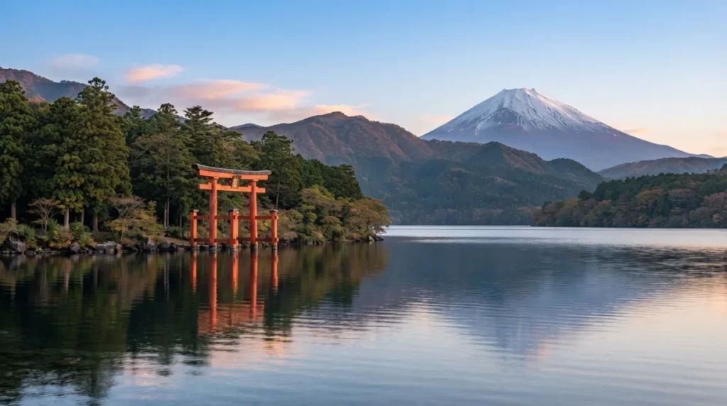 Lago Ashi y monte Fuji en Hakone, excursión desde Tokio
