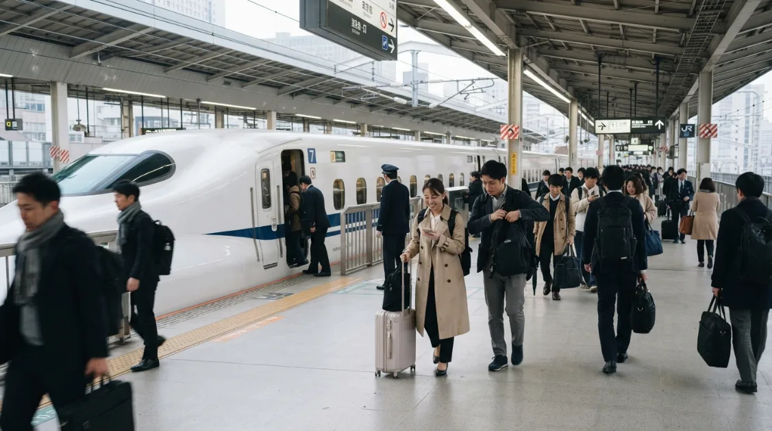 Shinkansen durante un itinerario por Japón en 10 días