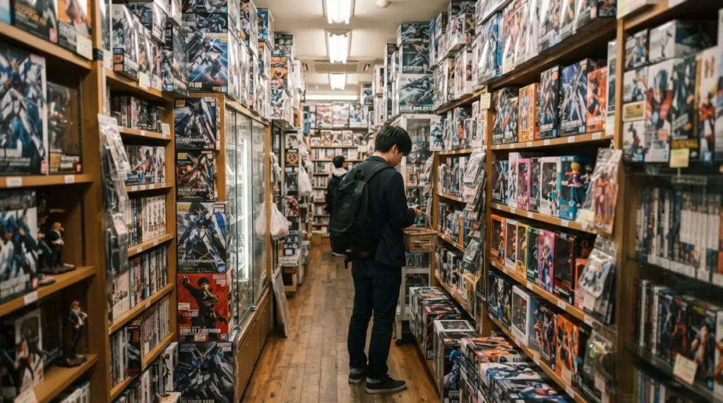 Tienda de figuras y merchandising de anime en Akihabara