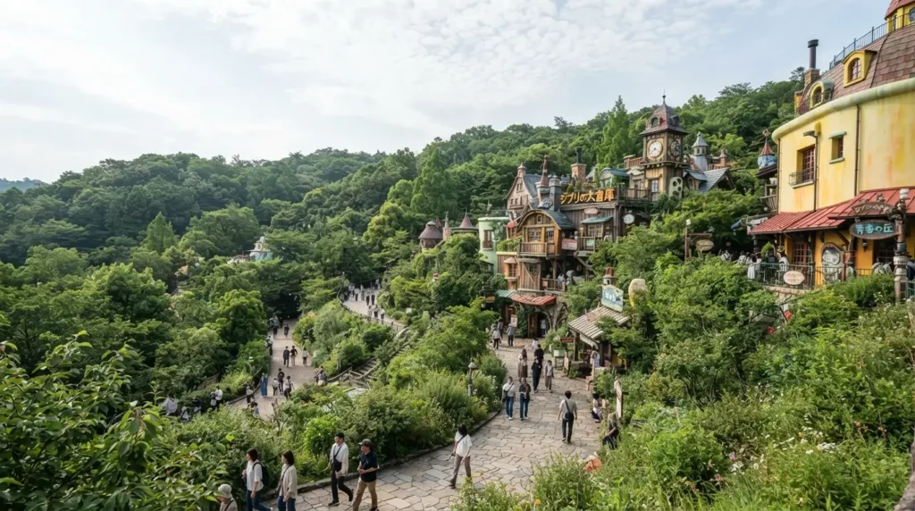 Valley of Witches en Ghibli Park, una de las cinco zonas del parque